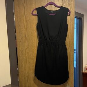 Sleeveless black dress